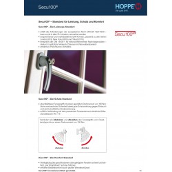 Hoppe Fenstergriff London abschließbar Secu100 35 mm Alu Stahl 013S/U34 100NM F9 