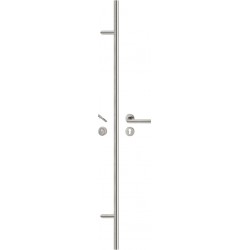 Aktion Haustürgriff-Set L-Form Edelstahl matt Grifflänge 1500 mm