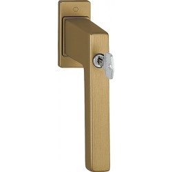 Hoppe Fenstergriff Austin abschließbar Alu bronzefarben mittel matt Secu100® Secustik® 32-42 mm
