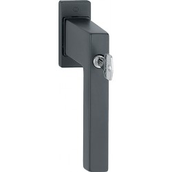 Hoppe Fenstergriff Austin abschließbar schwarz matt Secu100® Secustik® 32-42 mm