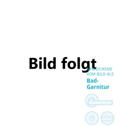 Jatec Drückergarnitur Bauhaus Rund Rosette Schwarz RAL 9005 Bad / WC