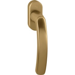 Hoppe Fenstergriff Luxembourg Alu bronze Rasterung oval Secustik® 32 mm