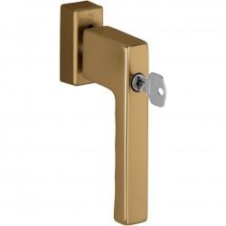 Hoppe Fenstergriff Toulon Druckentriegelung abschließbar Alu bronze SecuForte® 32-42 mm