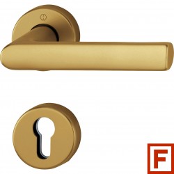 Hoppe Feuerschutz-Drückergarnitur Hamburg Rosette Sertos® Alu bronze PZ