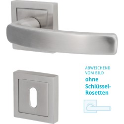 Südmetall Drückergarnitur Cintre Square-R Top Speed Comfort® Kl.4 Edelstahl matt OS