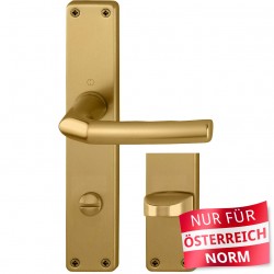 Hoppe Drückergarnitur Birmingham Langschild Alu bronze Bad / WC Ö-Norm