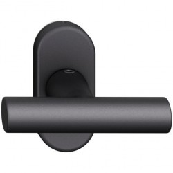 FSB Fenstergriff Vollolive 3403 Alu schwarz eloxiert Rasterung oval 24-38 mm