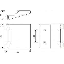 Glastuerband Office - technische Zeichnung